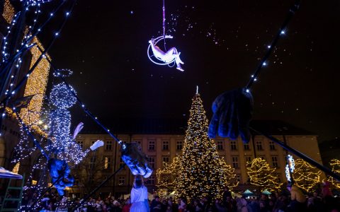 Rozsvícení vánočních stromů sledovaly tisíce Ostravanů