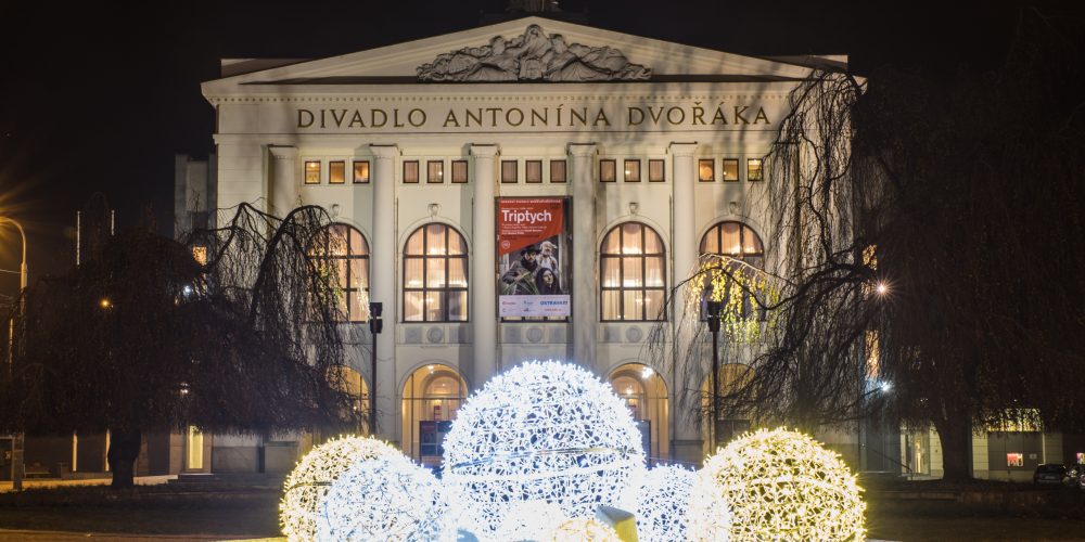 Vánoční výzdoba v centru Ostravy