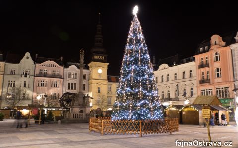 Vánoční strom - Masarykovo náměstí Ostrava